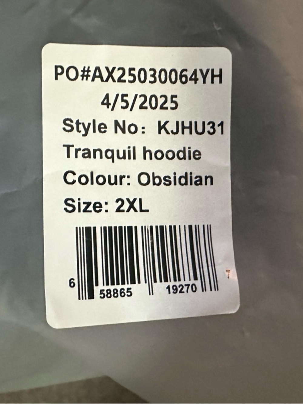 BNWT Comfrt Tranquil Obsidian Black Hoodie Sweatshirt 2X and Sweatpants XL set - Picture 12 of 15